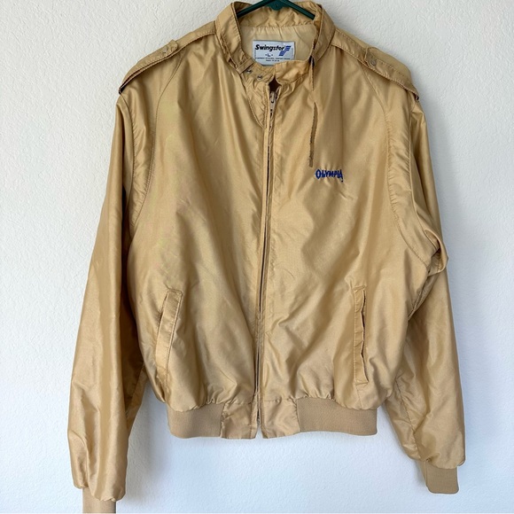 Swingster Vintage Olympia Beer 80s Windbreaker USA L - Picture 1 of 10